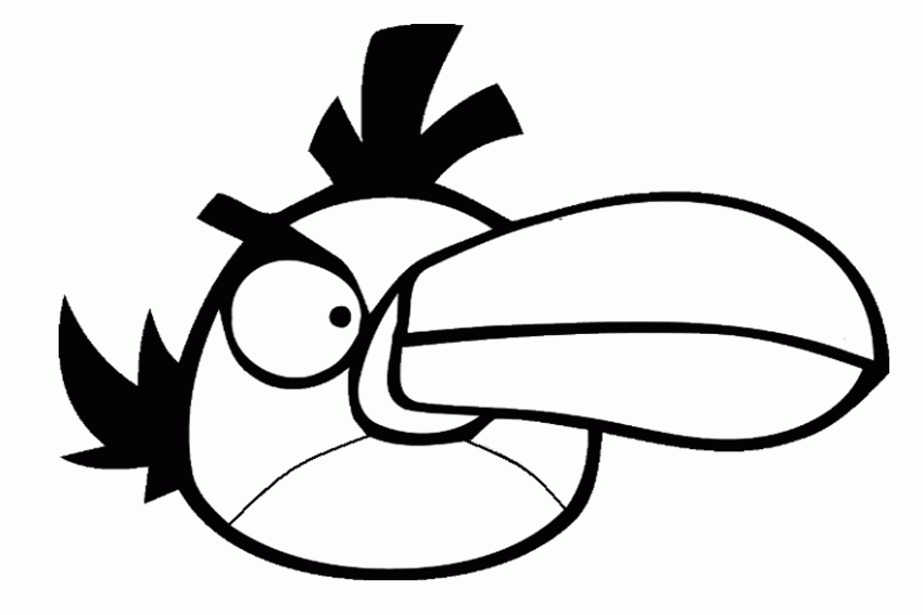 Plansa de colorat cu Angry Birds 77 132